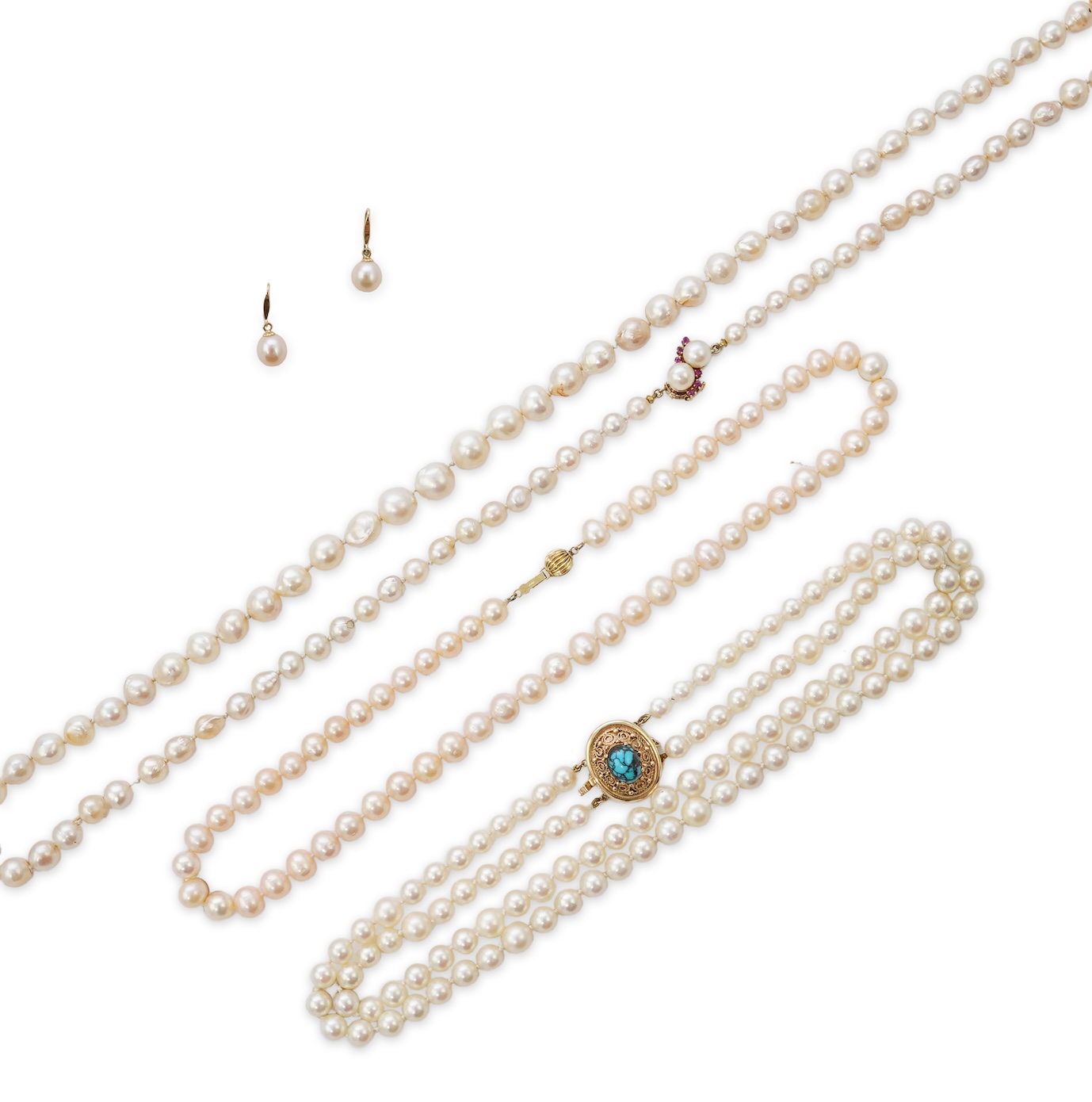 A collection of cultured pearl jewels